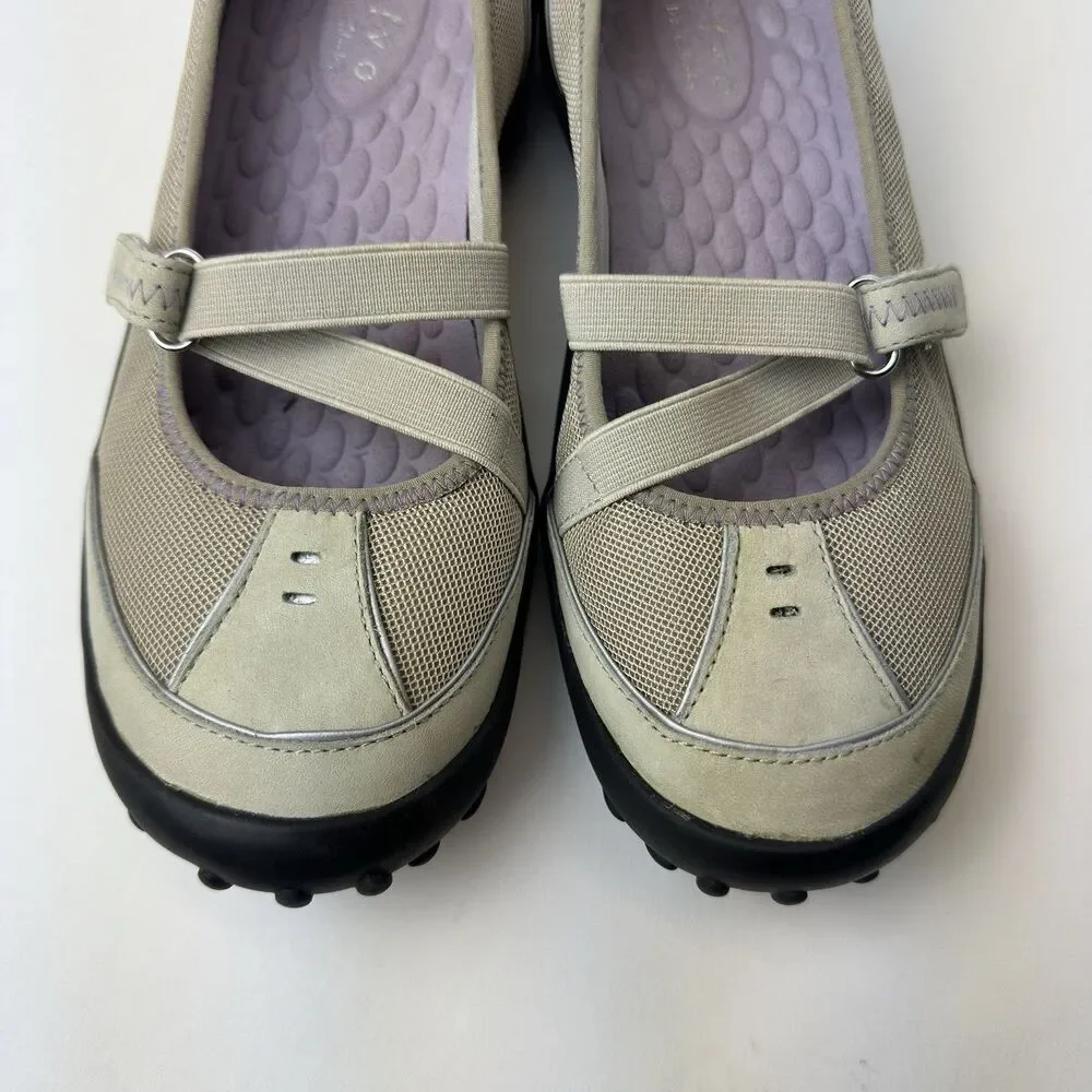 Clarks Privo Mary Jane Beige with  Rubber Sole Comfort Walking Shoe Sz: 7M - Picture 12 of 13